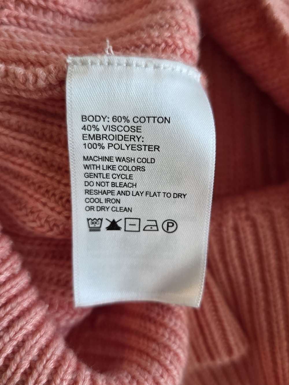 Tommy Bahama Breezy Palm Crew Neck Sweater Pure Coral Heather Size Large - Picture 9 of 10